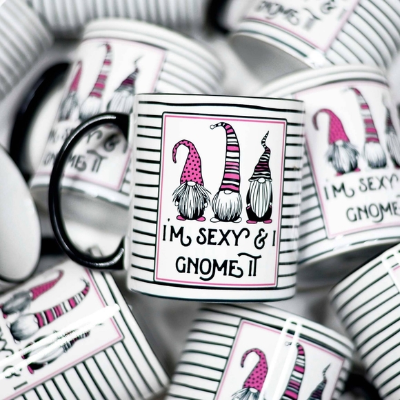 Kooky's Kloset Other - I'm Sexy & I Gnome It Valentine's Ceramic Mug